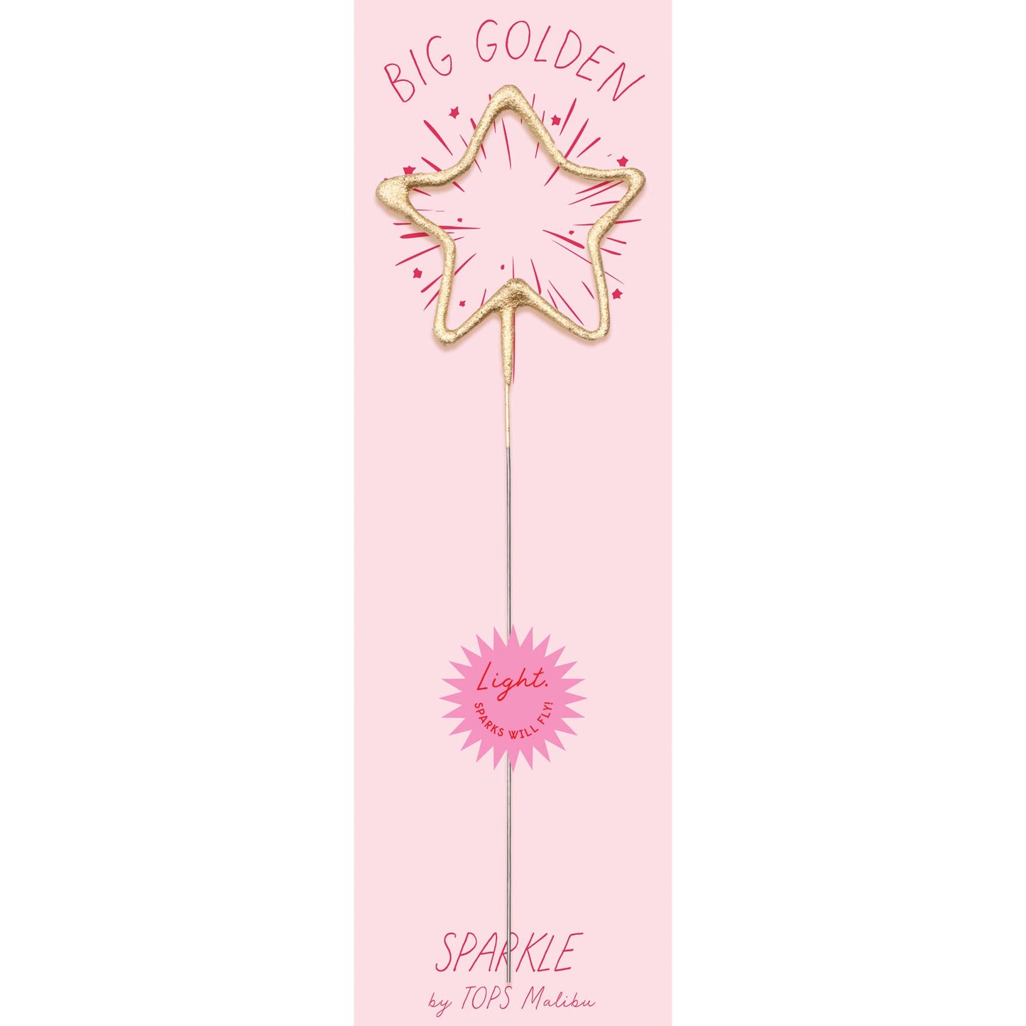 Gold Star Sparkler Wand