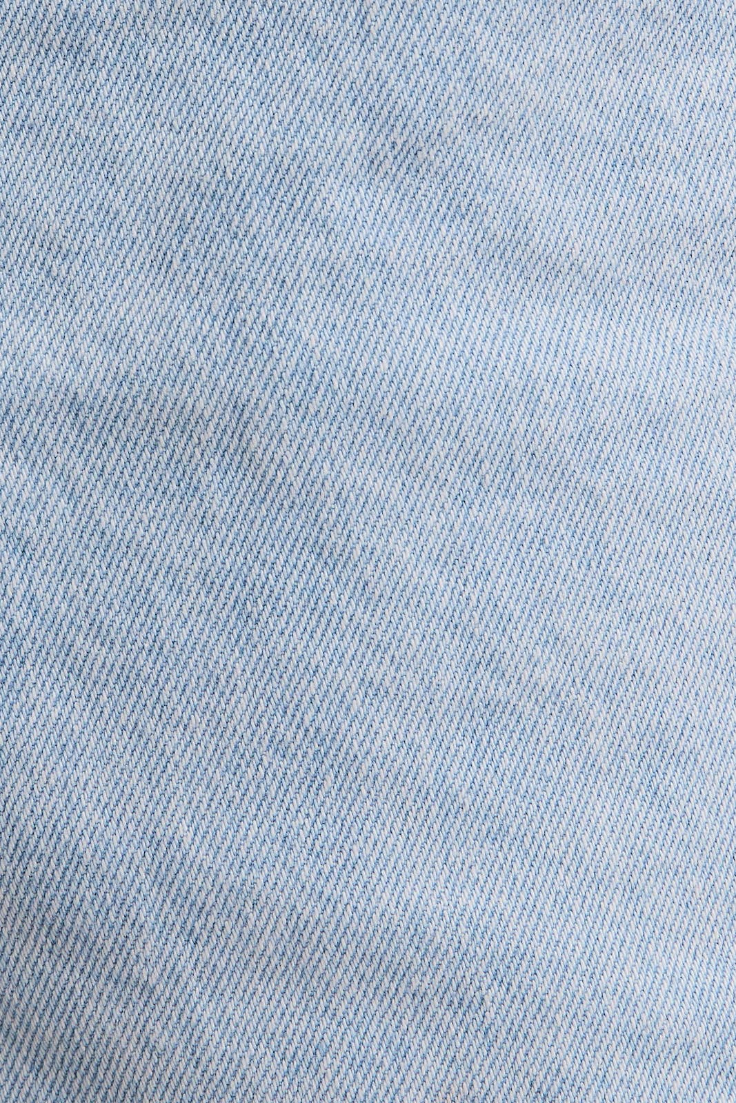 Light Pleated Denim Shorts