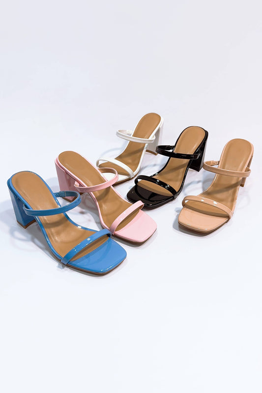 Double Strap Block Heel Sandal