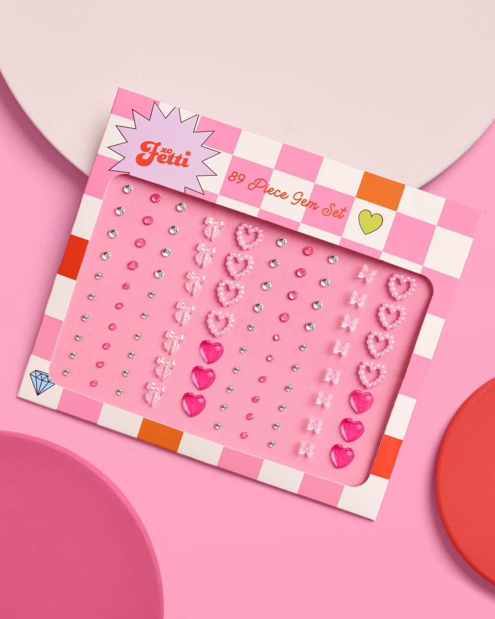 Bow + Heart Gem Set