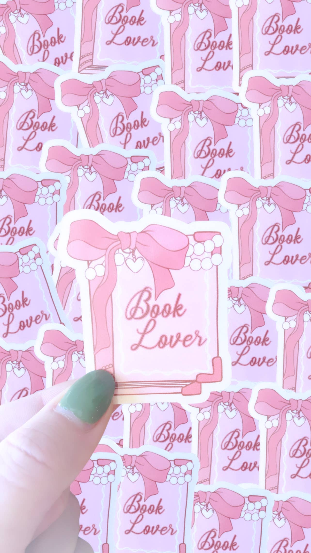 Book lover waterproof sticker