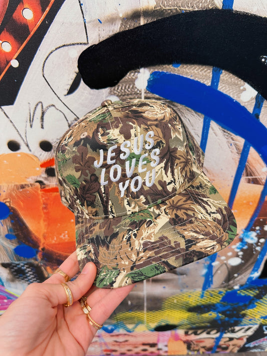 Jesus Loves You Camo Hat
