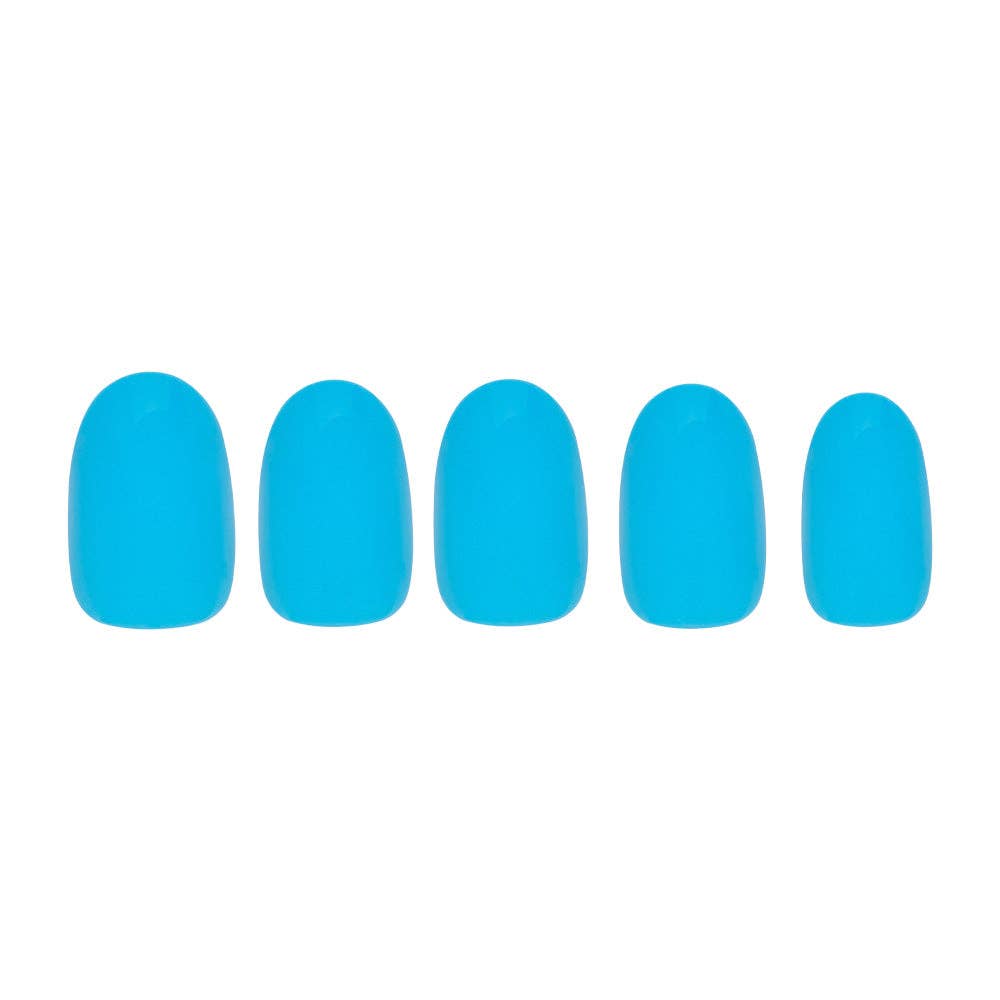 Azure Blue Press-On Nails