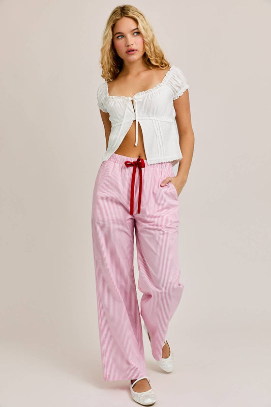 Pink Drawstring Pants