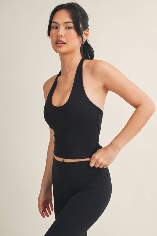 Scoop Neck Halter Top