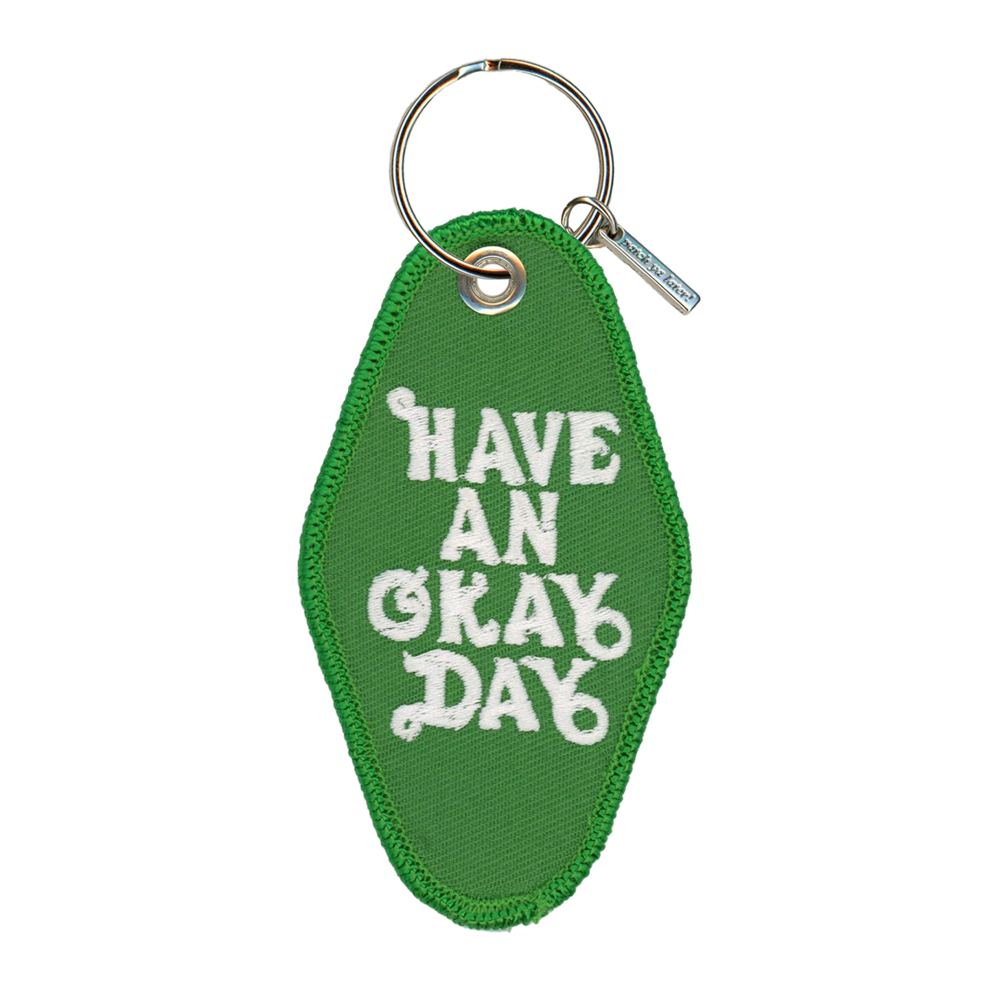 Have an Okay Day Embroidered Keychain