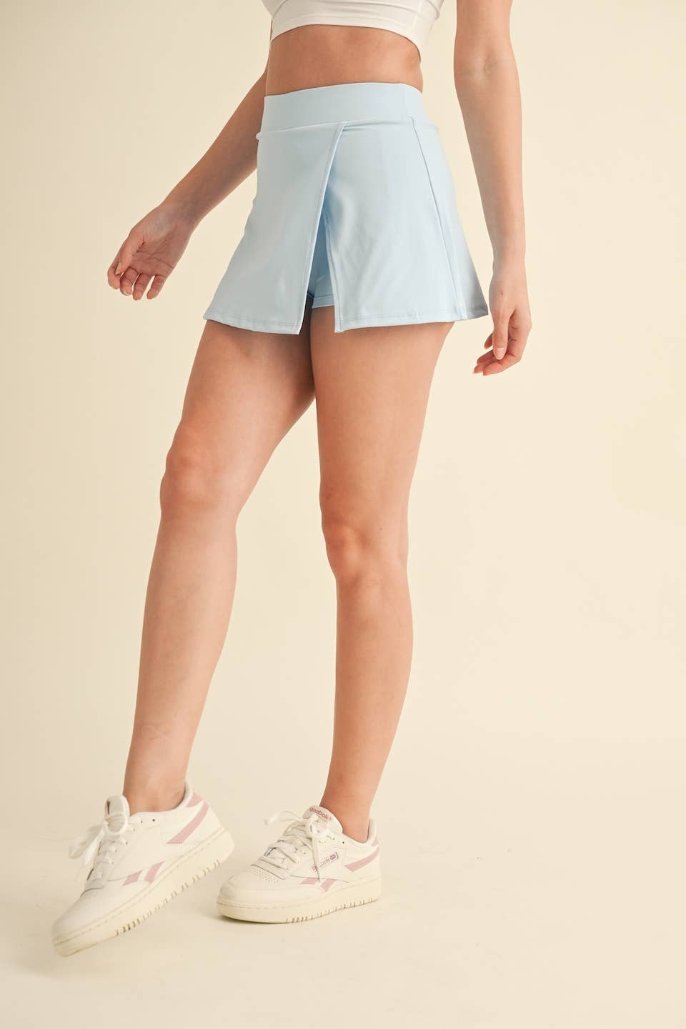 Side Slit A-Line Skort