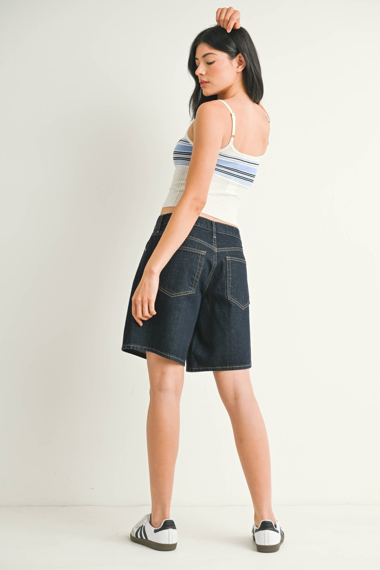 Dark Wash Blue Jorts
