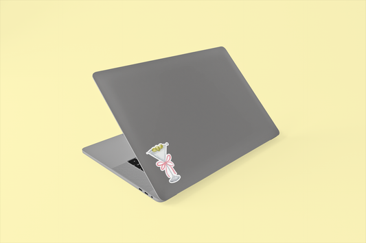Martini Bow Sticker