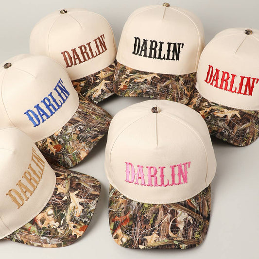 Realtree Camouflage DARLIN' Embroidery Trucker Hat