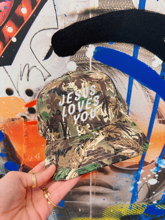 Jesus Loves You Camo Hat