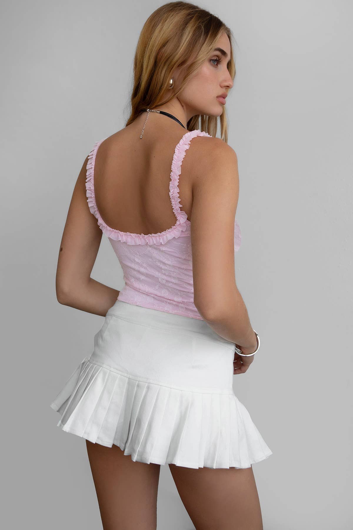 Stretch Mesh Lace Bodysuit