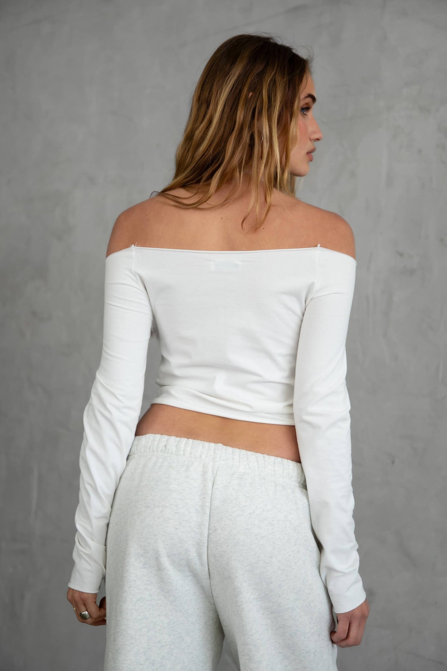 Off The Shoulder Long Sleeve Top