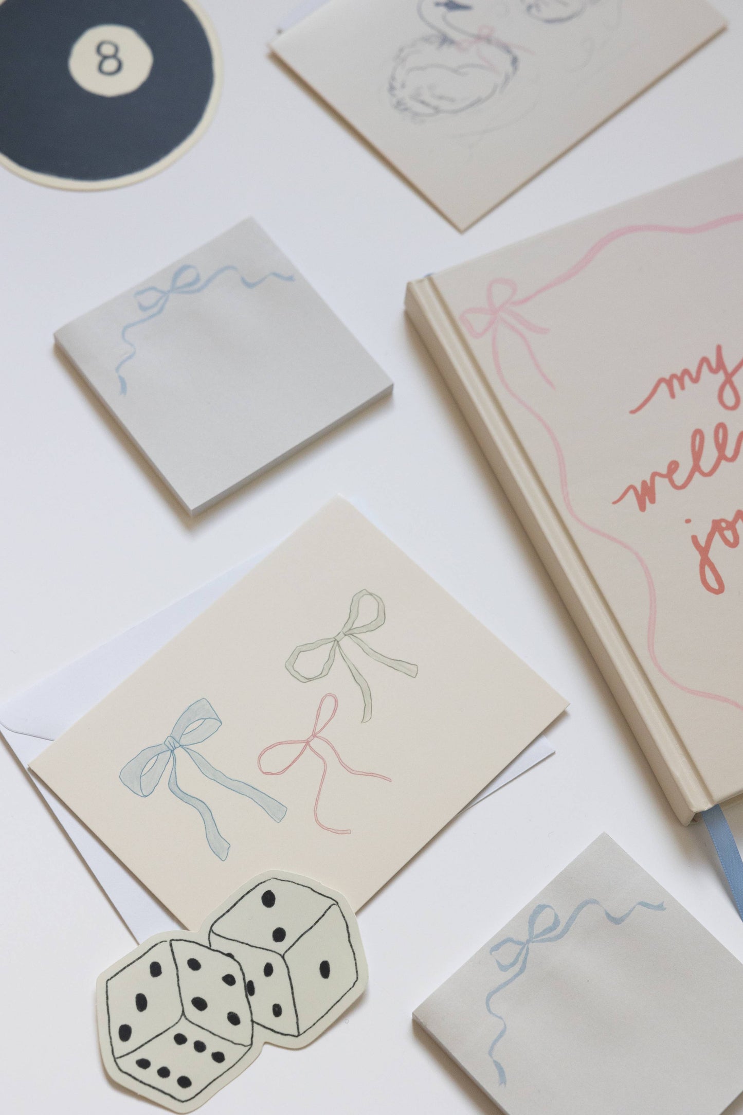 Ribbon Bow Greeting Card