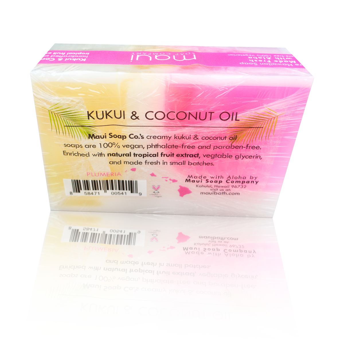 Plumeria Bar Soap with Kukui & Coconut Oil
