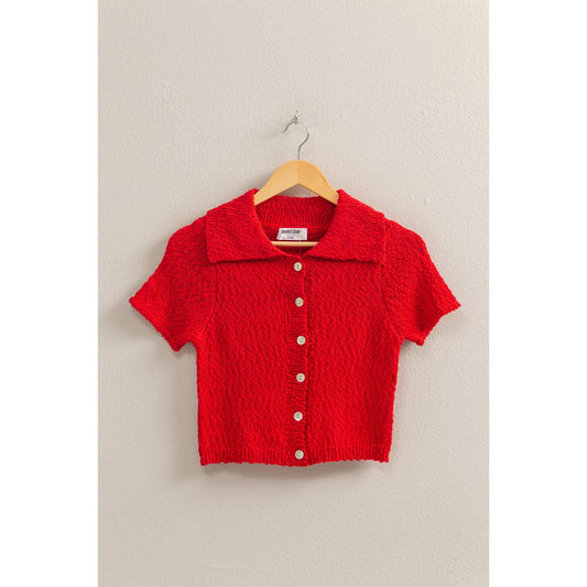 Everyday Button-Front Sweater