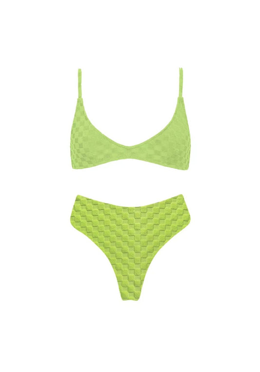 Green Checkered Bikini