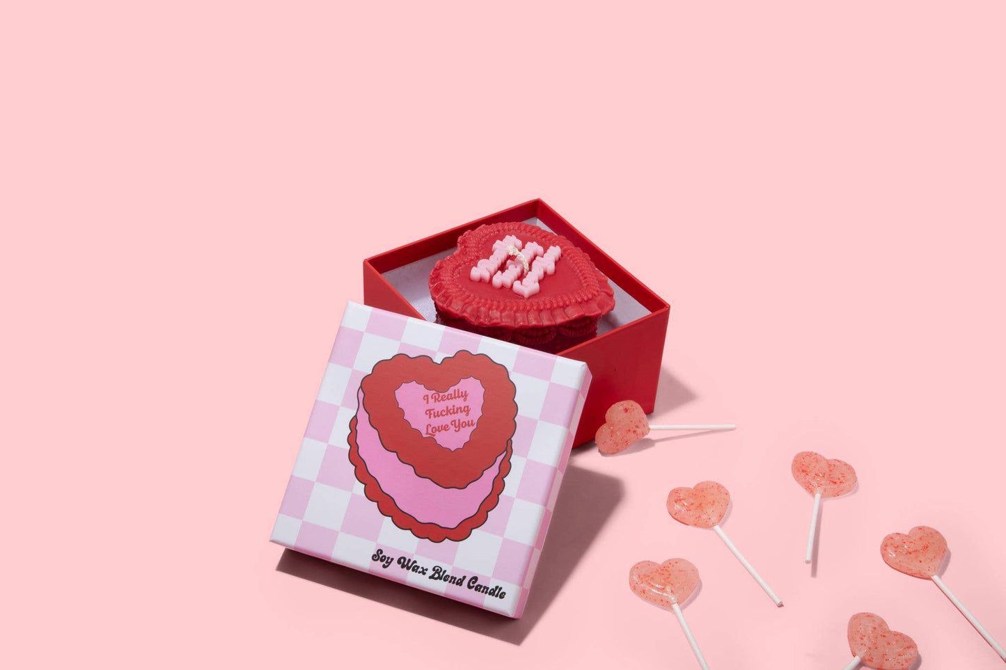 Heart Cake Candle