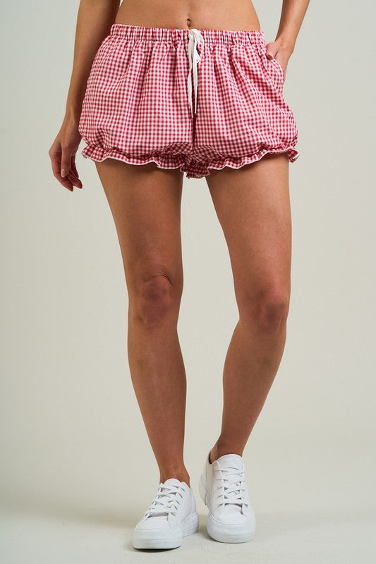 Gingham Bubble Shorts