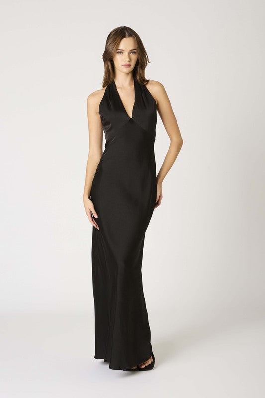 Halter maxi dress