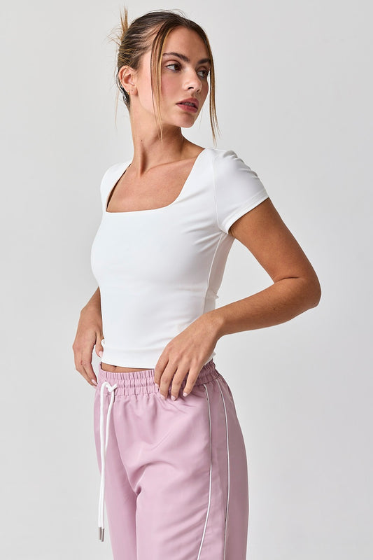 Seamless Square Neck Tee