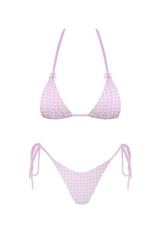 Bow Lover Swimsuit Pink