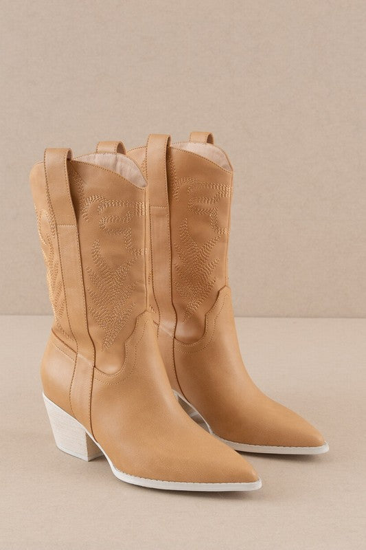 Sephira - Embroidered Western Boots