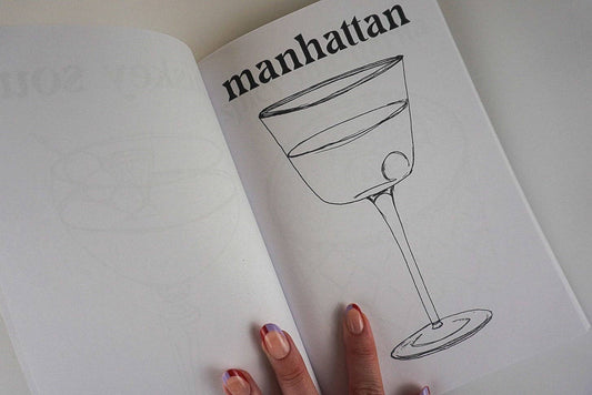 But first, cocktails: A Coloring Book of Classic Cocktails