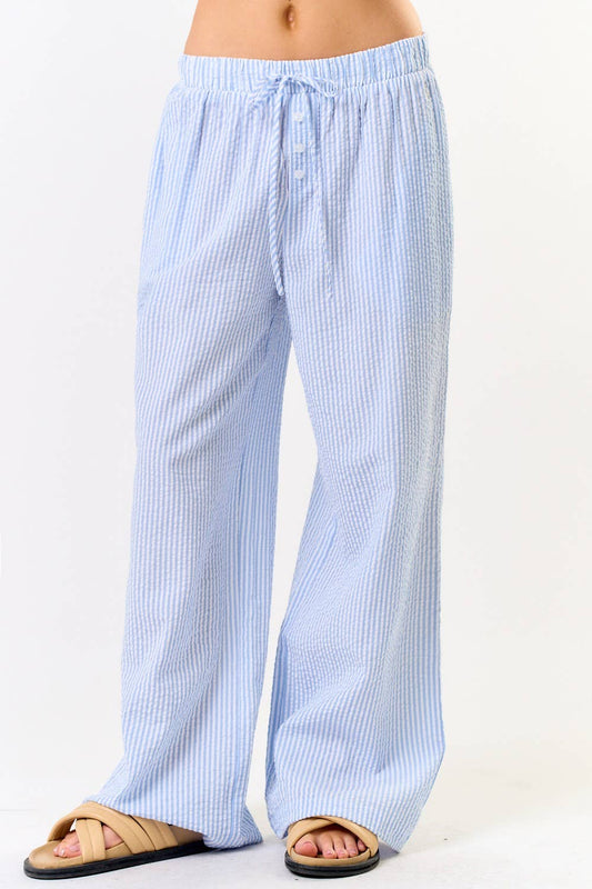 Stripe Wide Leg Pants
