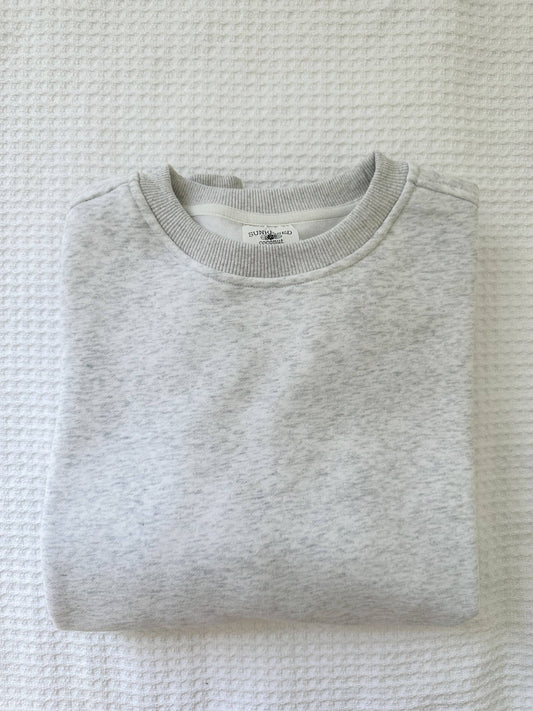 Pearl Grey Basic Crewneck