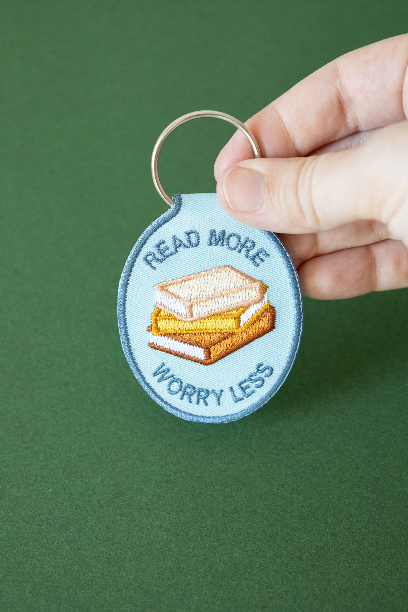 Read More Embroidered Keychain | bookish, reader, gift