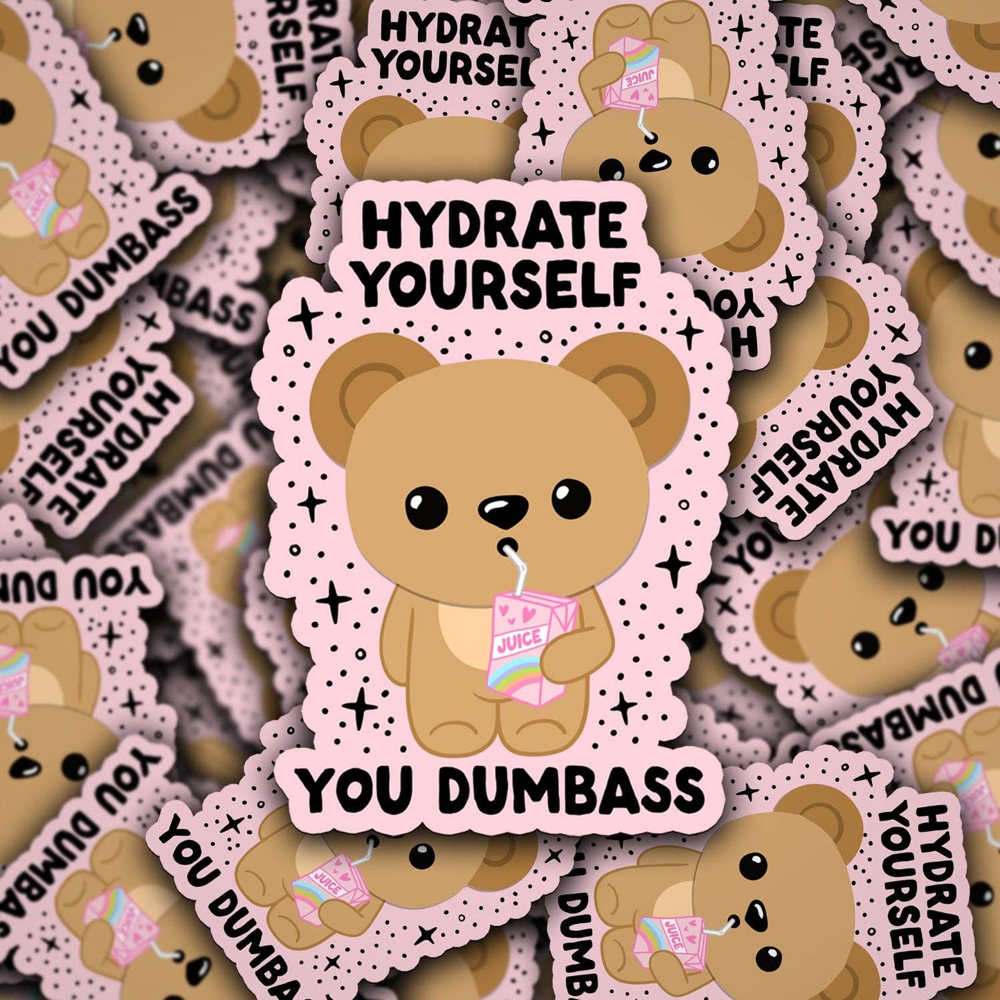 Hydrate Yourself Bear Sticker