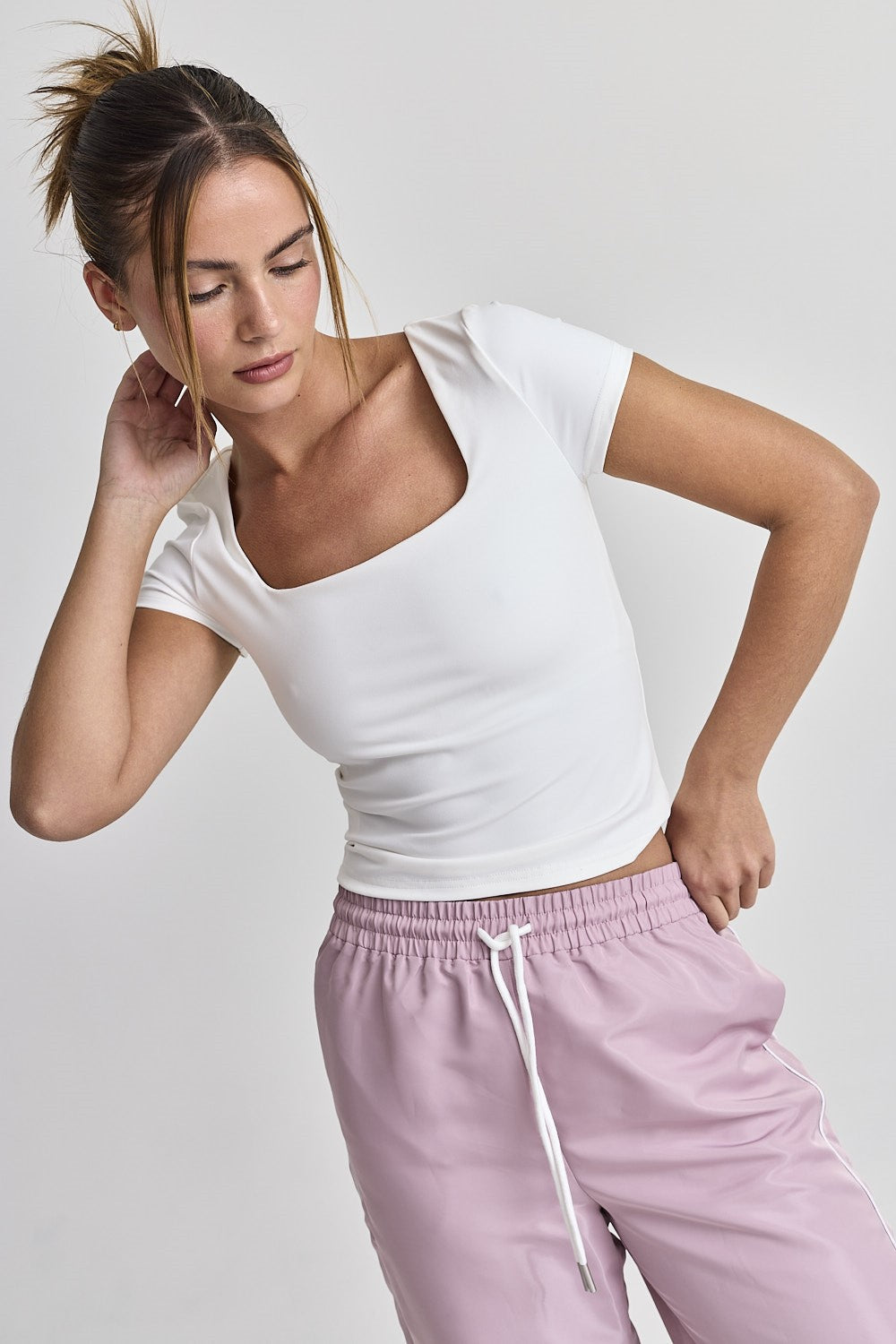 Seamless Square Neck Tee