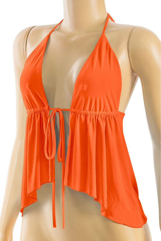 Flowy Tie Halter Top
