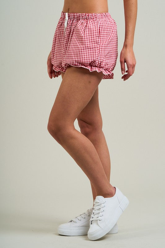 Gingham Bubble Shorts