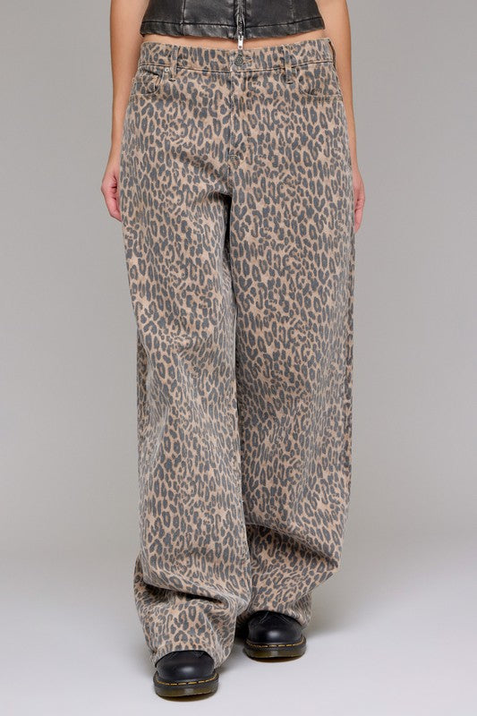 Cheetah Denim Jeans