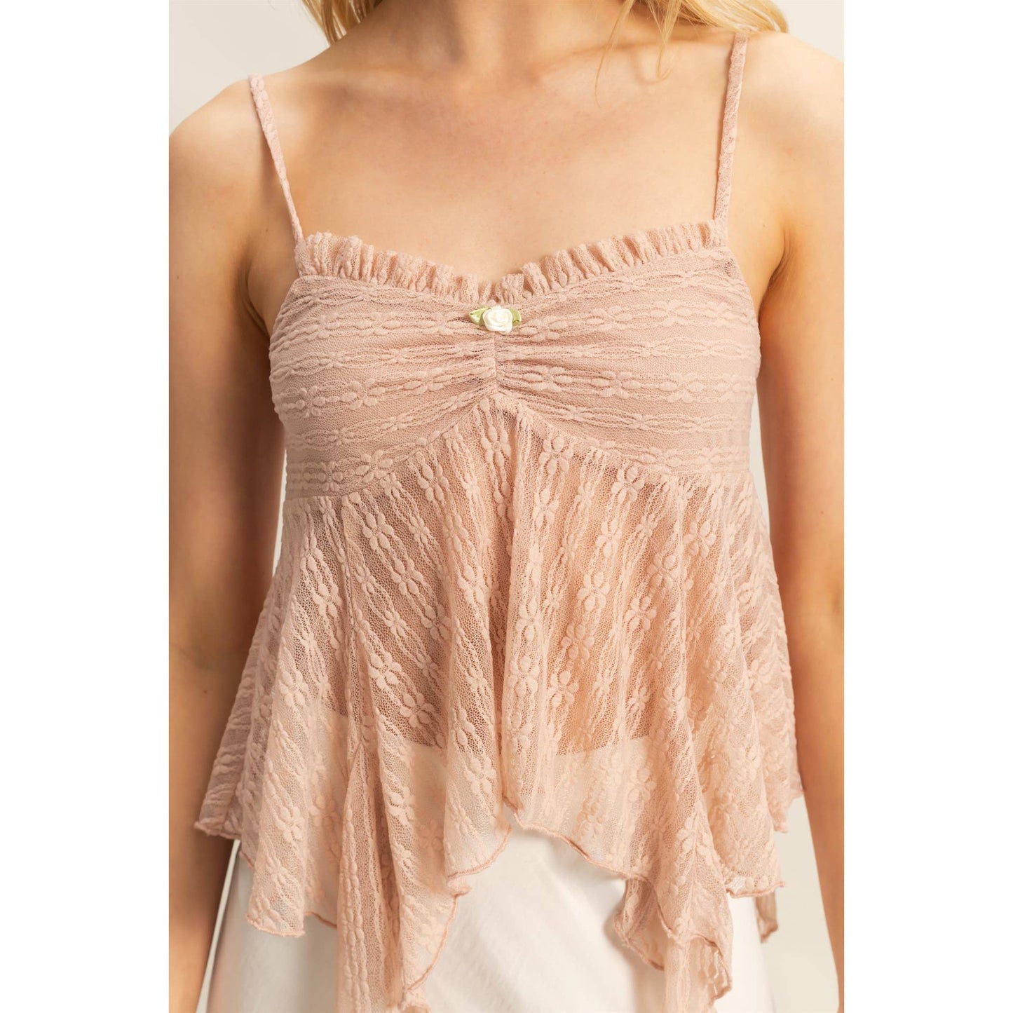 Asymmetrical Lace Cami