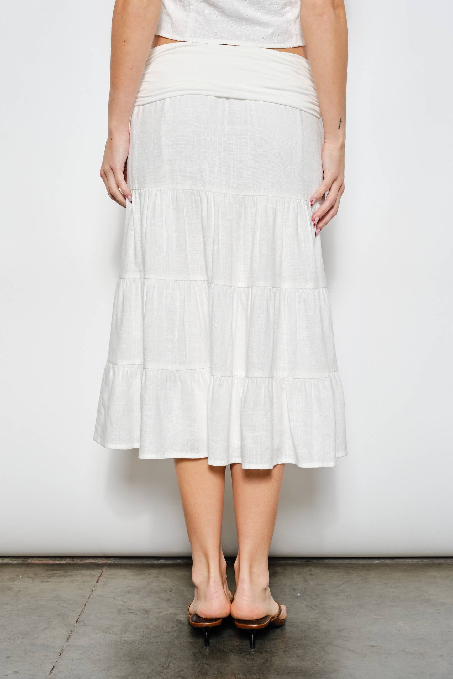 Regan Fold Over Skirt Midi