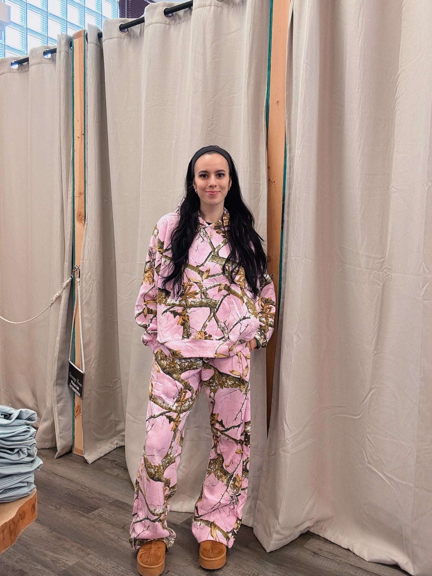 Baby Pink camo Sweats
