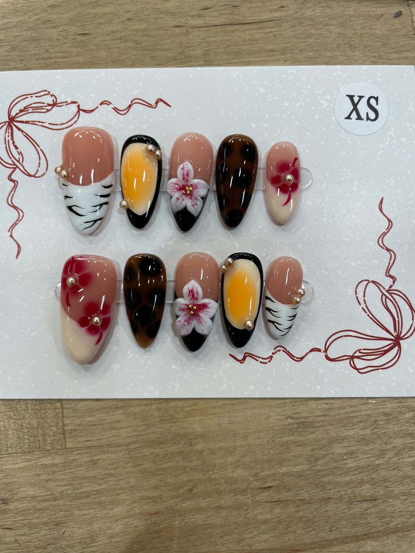 Floral Sunset Press On Nails