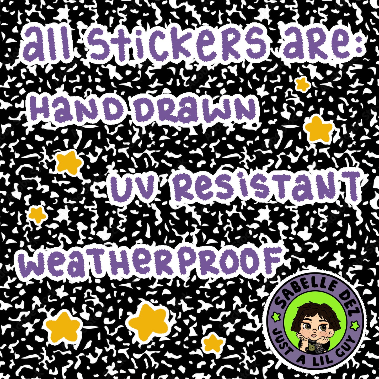 Double Trouble Weatherproof Sticker