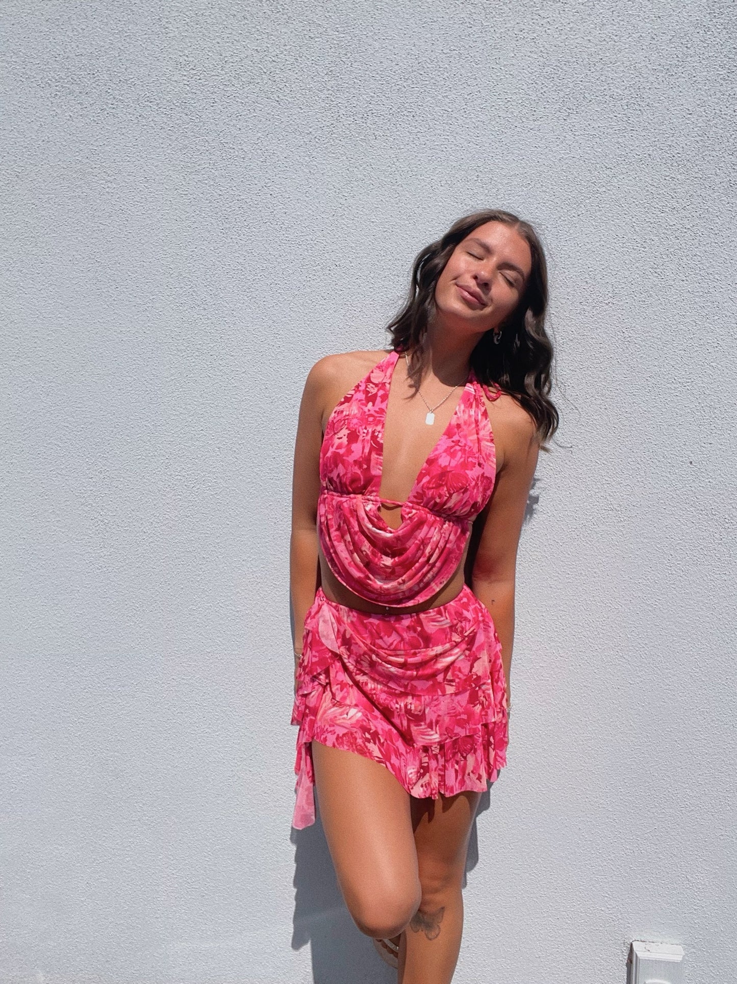 Nat Floral Vacation Skort