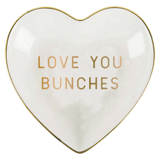 Ceramic Heart Trinket Tray | Love You Bunches