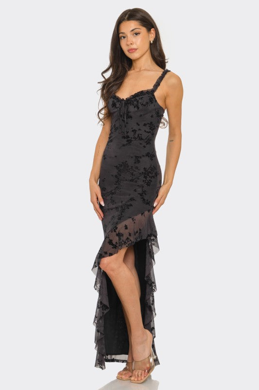 Black Floral Maxi