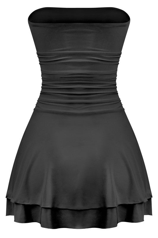 Strapless Ruffle Dress