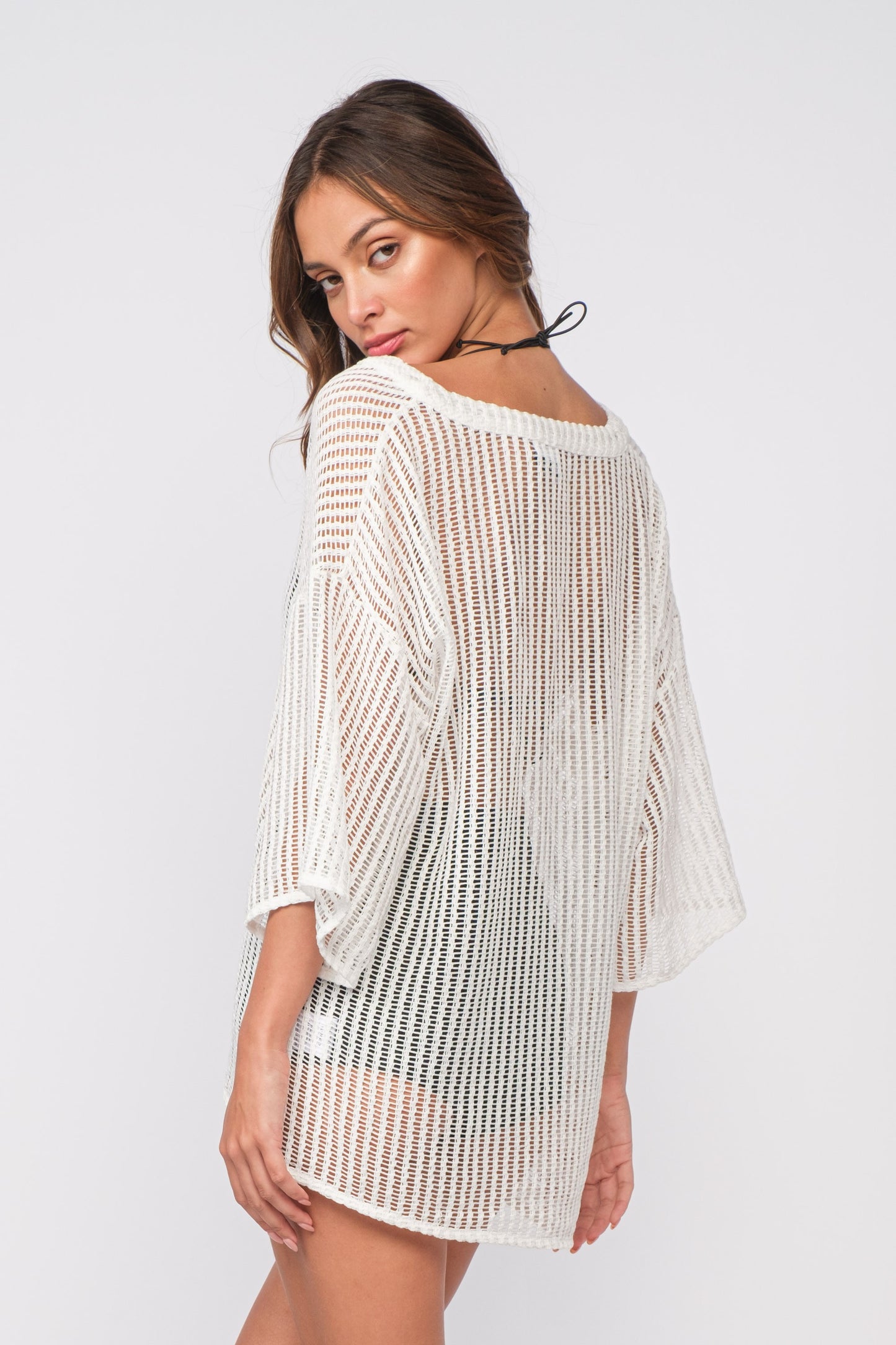 Mesh V-Neck Top