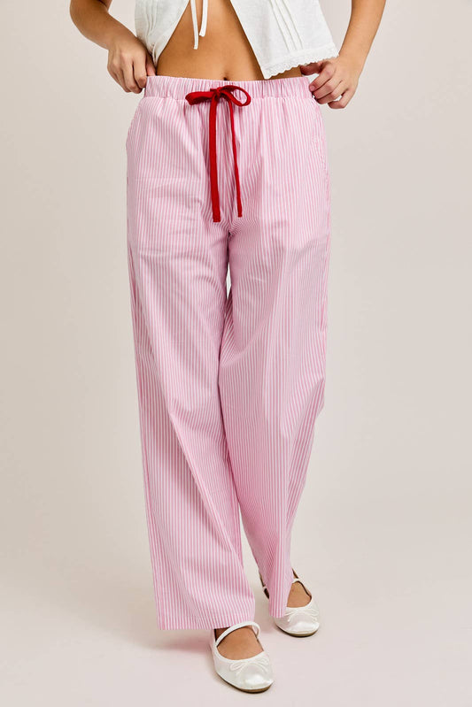 Pink Drawstring Pants