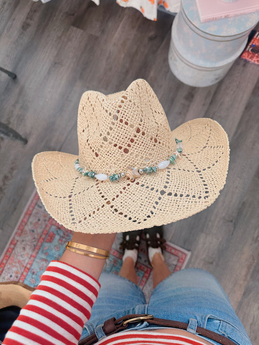 Star Stone Woven Western Hat