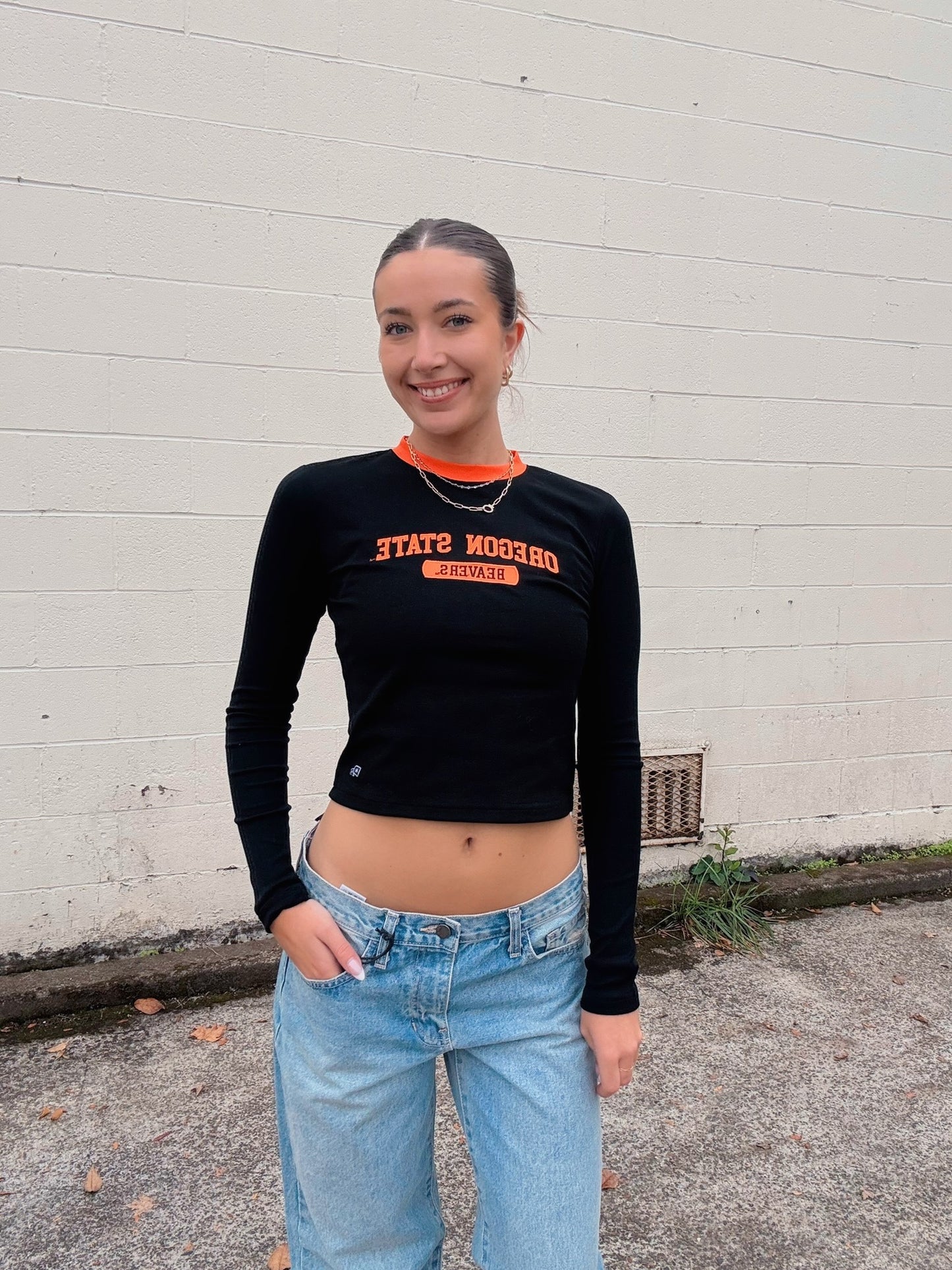Black Oregon State Long Sleeve