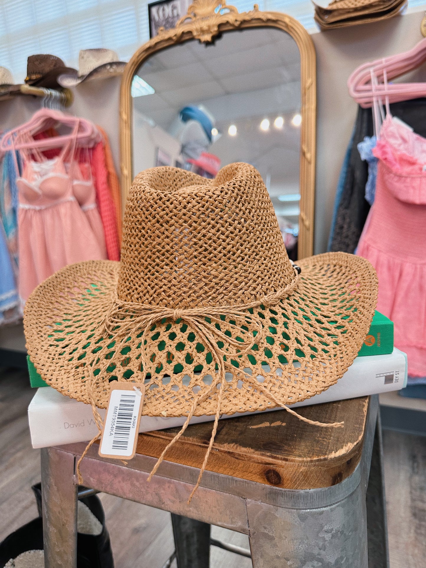 Brown Seashell Cowgirl Hat
